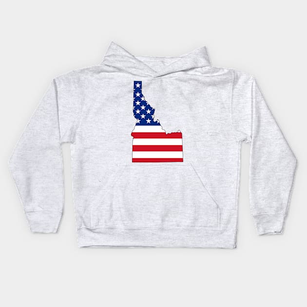 Idaho USA Kids Hoodie by somekindofguru